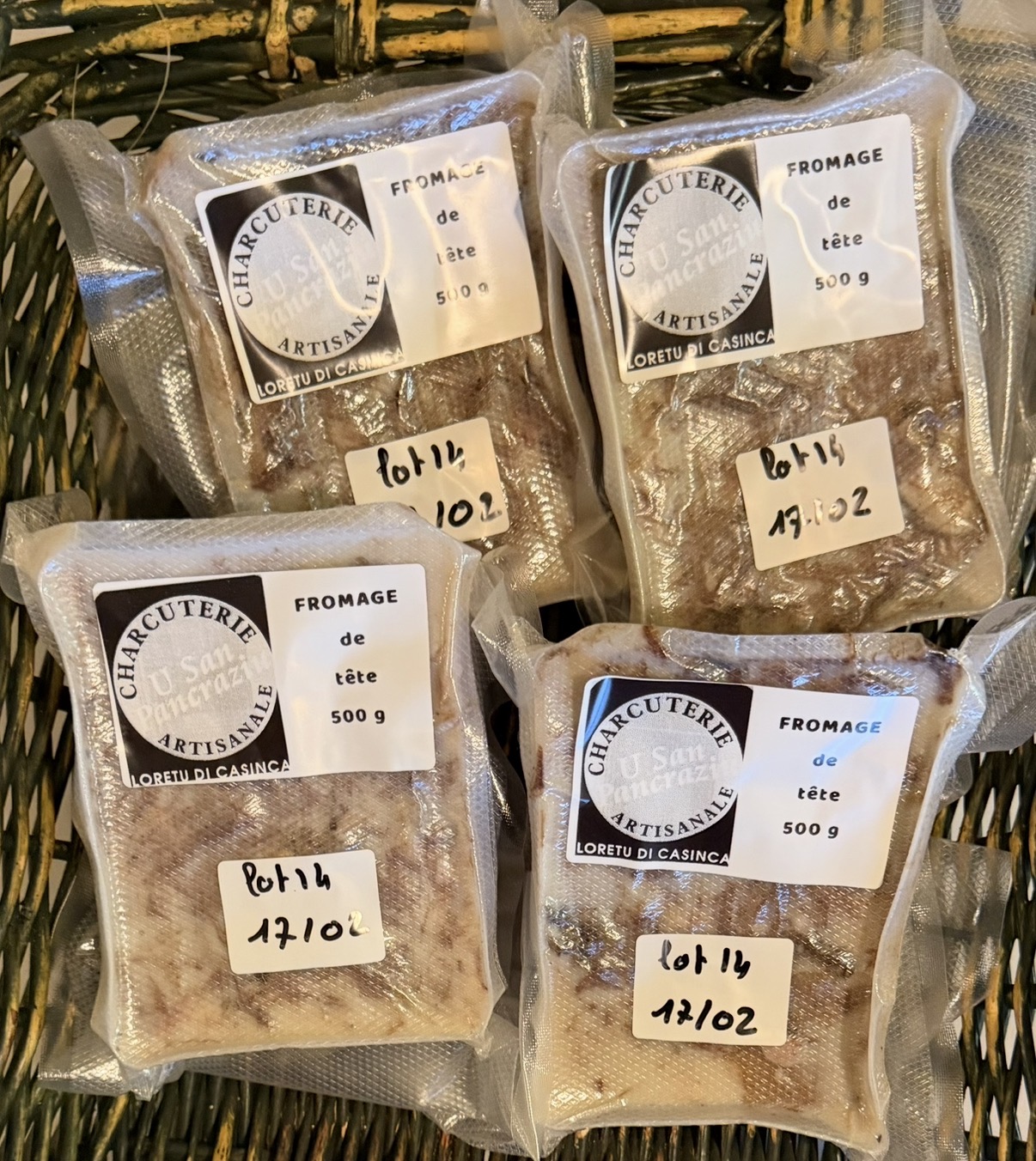 Fromage de tête corse artisanal